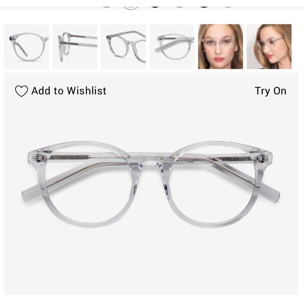 NEW Clear Primrose Glasses - No Prescription